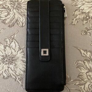 LODIS Julia leather long stacking credit card wallet